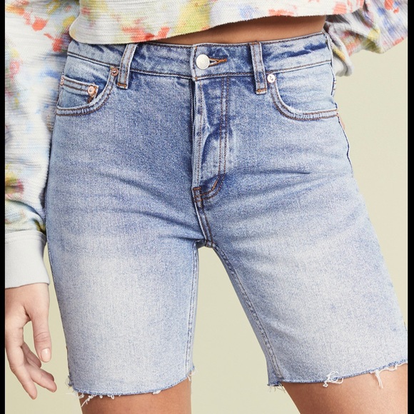 bermuda blue jean shorts